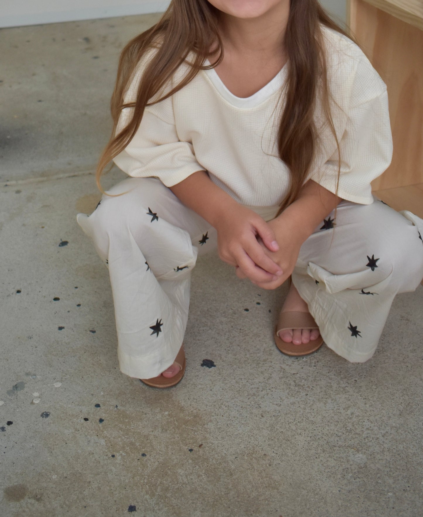 KIDS OVERSIZED TEE - MASCARPONE