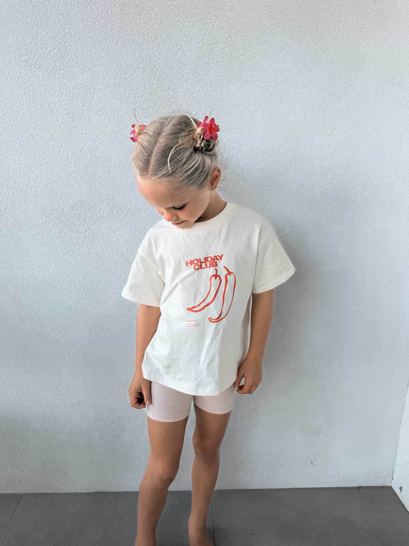Kids Oversized Tee -  Holiday Club Chilli