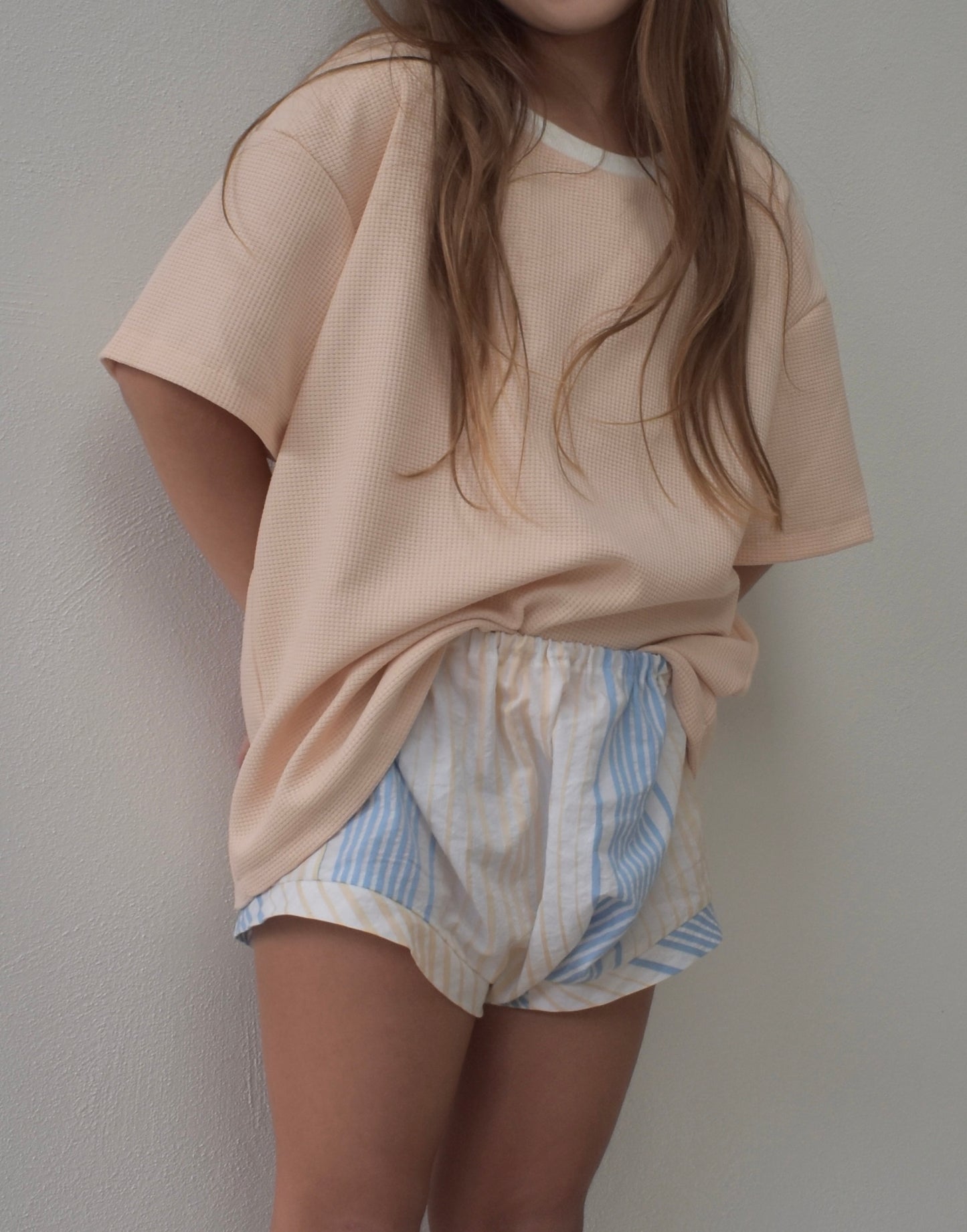 KIDS OVERSIZED TEE - SUNKISSED WAFFLE
