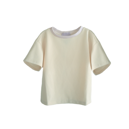 KIDS OVERSIZED TEE - MASCARPONE