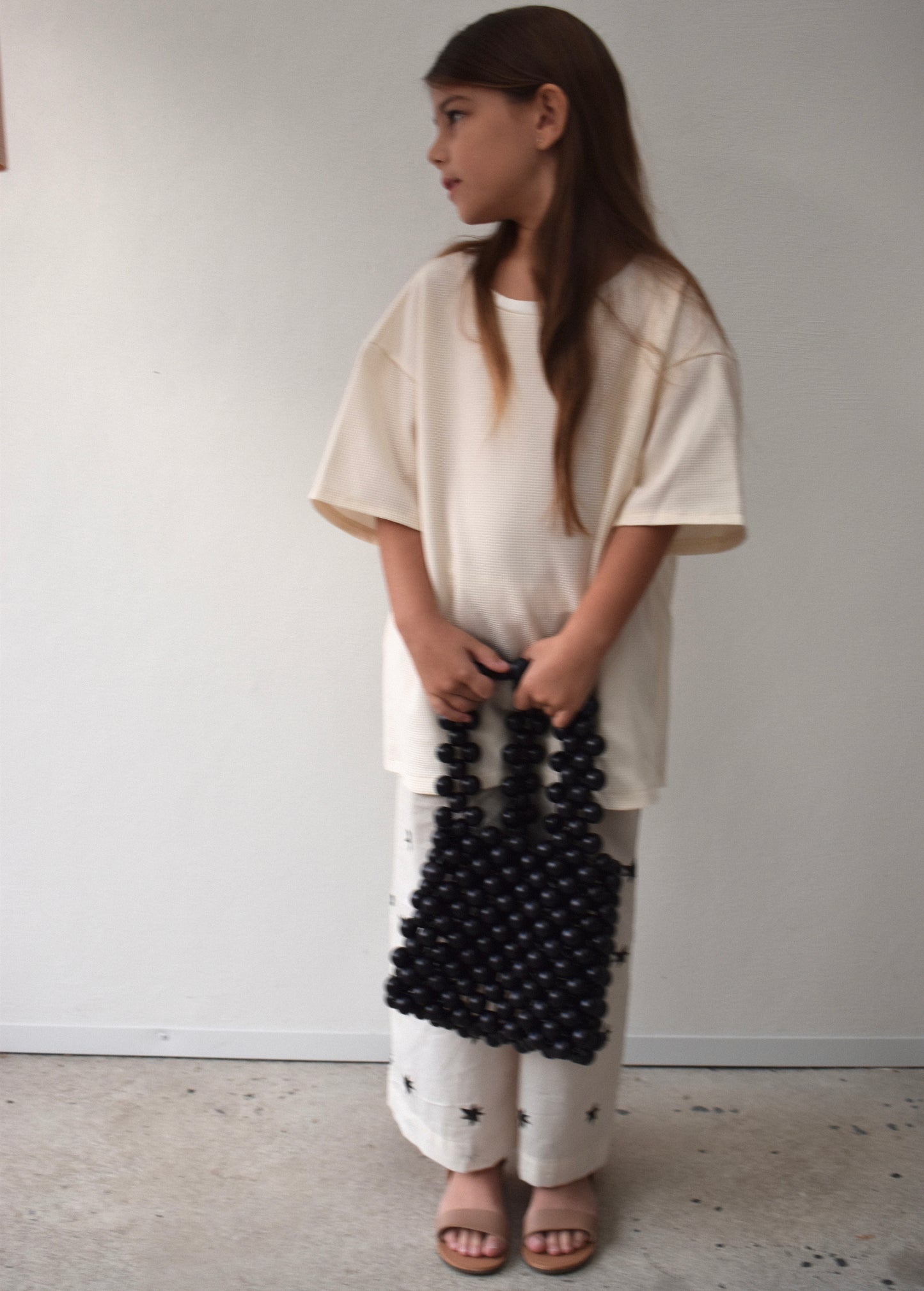 KIDS OVERSIZED TEE - MASCARPONE