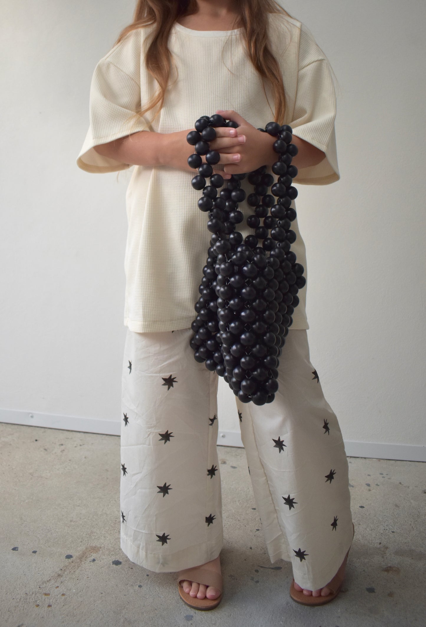 KIDS OVERSIZED TEE - MASCARPONE
