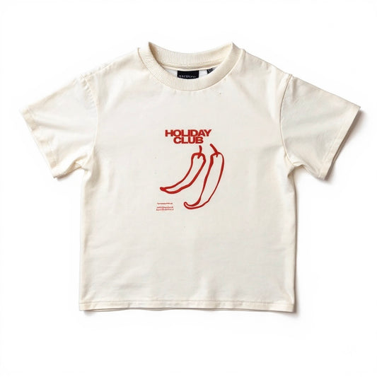 Kids Oversized Tee -  Holiday Club Chilli